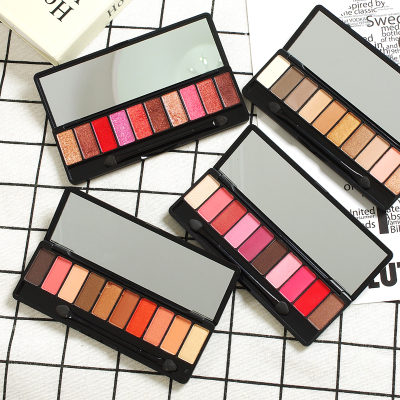 酒红色桃花妆西柚南瓜色眼影盘,返利客123,返