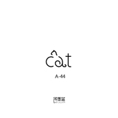 2.5CM 即墨蓝暂时性轻文身半永久小清新纹身CAT小猫遮纹身图案4