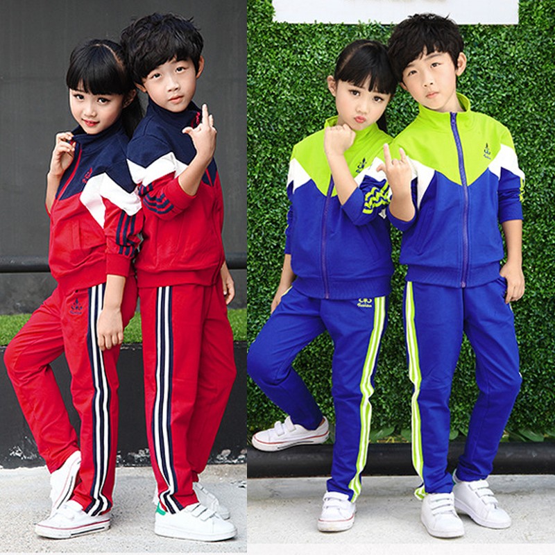 2017秋装新款校服小学生女1一6年级儿童运动服男女童班服团体服