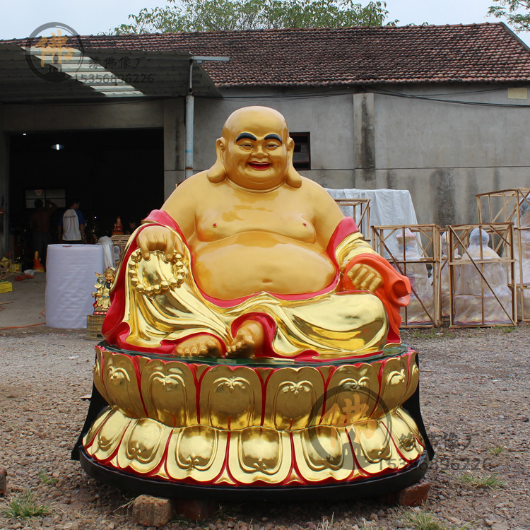弥勒佛像 寺庙供奉 玻璃钢树脂佛像 弥勒佛菩萨 米勒佛 笑佛88cm