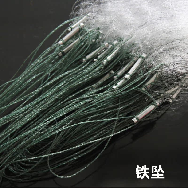 丝网粘网小白条单层浮网挂子鱼网0.8米高渔网25 50 100米长1指