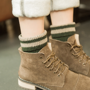 复古堆堆袜毛线长袜