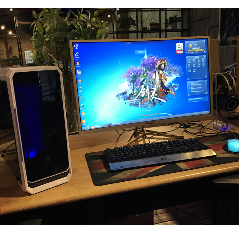 i5二手电脑台式主机四核独显diy组装机lol游戏整机8g内存网吧全套