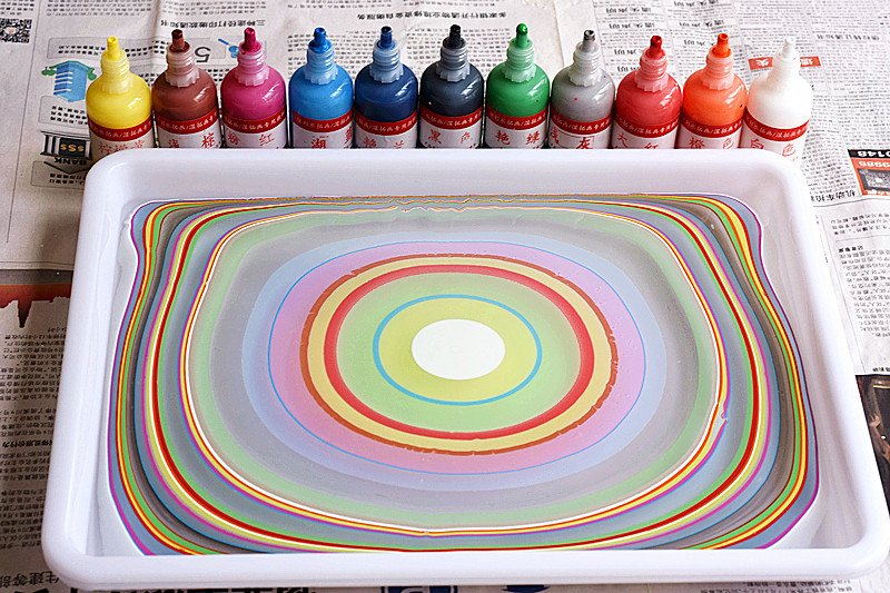 水拓画材料浮水画湿拓画颜料儿童水上画画创意diy 颜料20ml/瓶