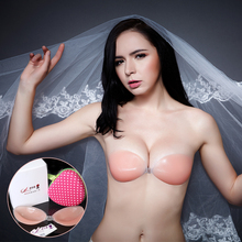 隐形文胸贴婚纱照礼服加厚防水聚拢硅胶乳贴游泳防滑美背内衣