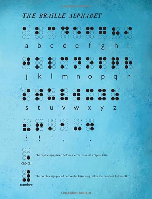 英文原版 six dots: a story of young louis braille