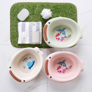 宝宝卡通洗脸盆儿童洗脚盆