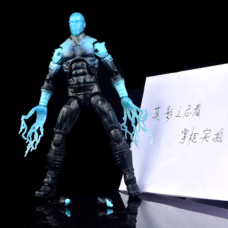 漫威超凡蜘蛛侠反派电光人手办散货袋装玩具模型公仔人偶带配件拳
