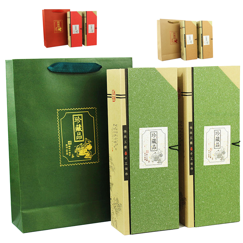 太平猴魁绿茶礼盒 白毫银针通用版盒批发 铁观音金骏眉简易手工盒