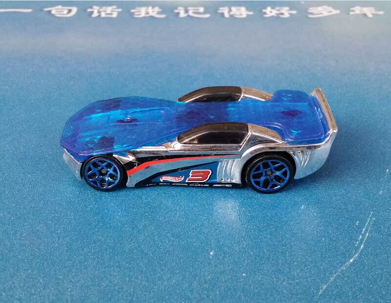 正版散货 美泰 hotwheels 风火轮小车 蓝色顶小汽车 合金小车模型