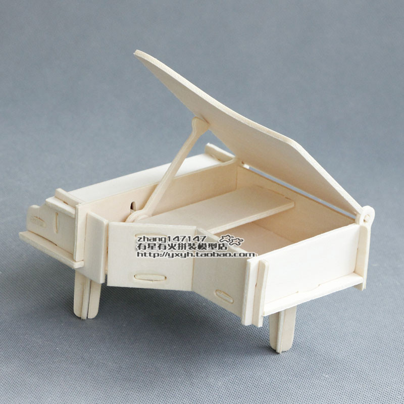 儿童女孩子玩具礼物木制拼装乐器模型创意DIY