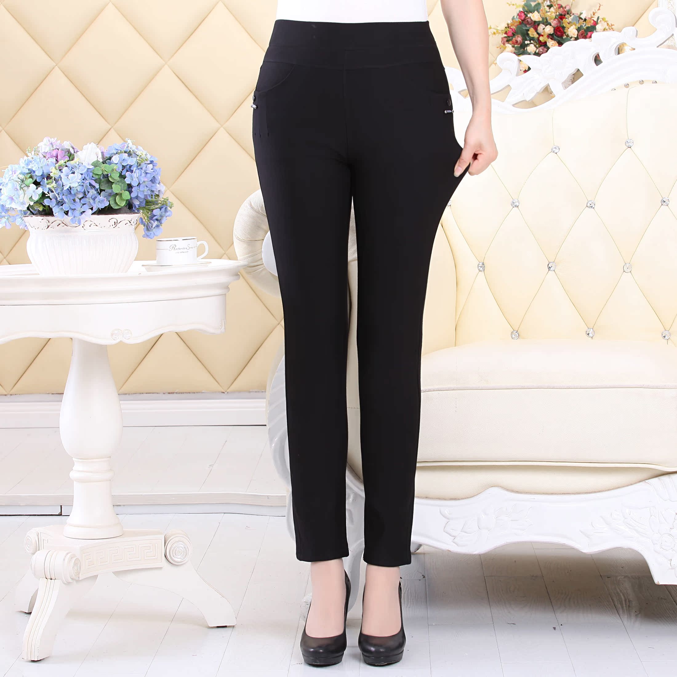 正品[中年女裤加厚]中年女裤长裤加厚评测 中年