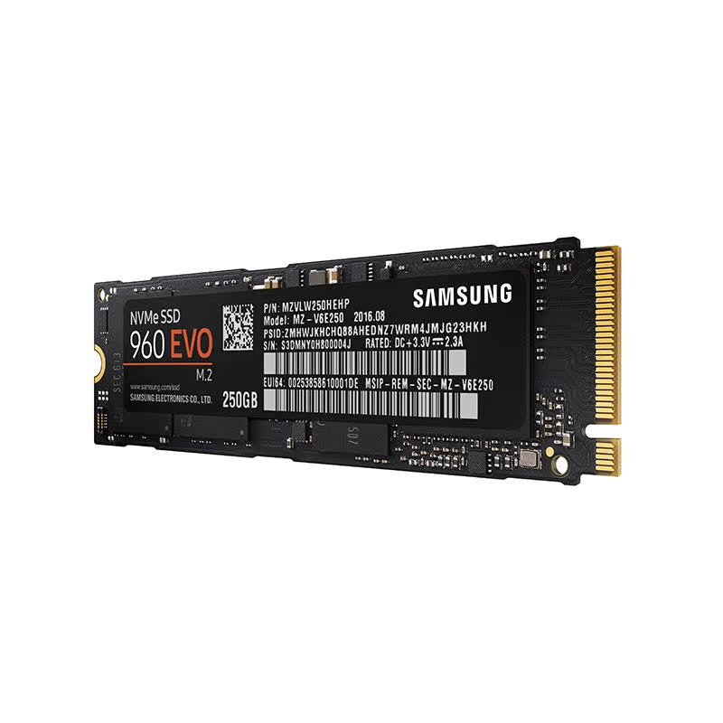 samsung/三星 mz-v6e250bw960evo 250g/500g/1t m.2 nvme固态硬盘