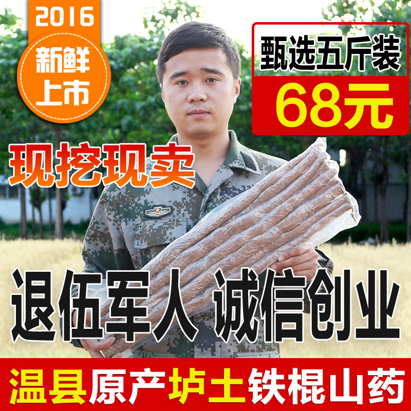 怀元★军人诚信★河南焦作温县★五星垆土铁棍山药怀山药包邮