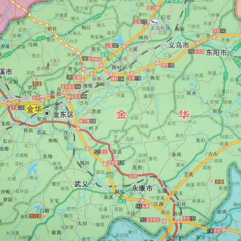 精装升级清晰】浙江省地图挂图 办公室挂图 行政/交通/旅游/河流/机场