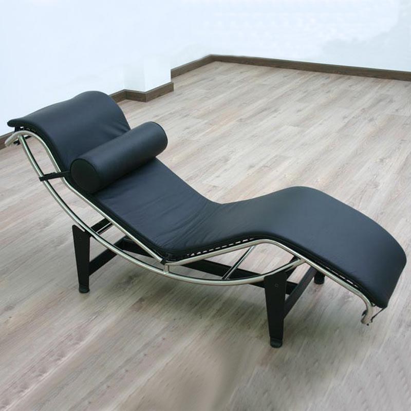 设计师椅经典休息椅金属椅柯布西耶躺椅chaise longue chair lc4