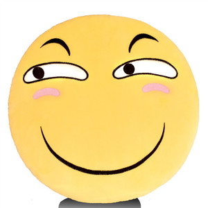 滑稽抱枕qq表情emoji微信搞怪创意毛绒玩具公仔靠枕女生生日礼物