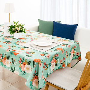 小清新印花餐桌布