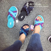 运动拖鞋 印花绑带女鞋 14667 LTBL 斯凯奇 BKW THE Skechers