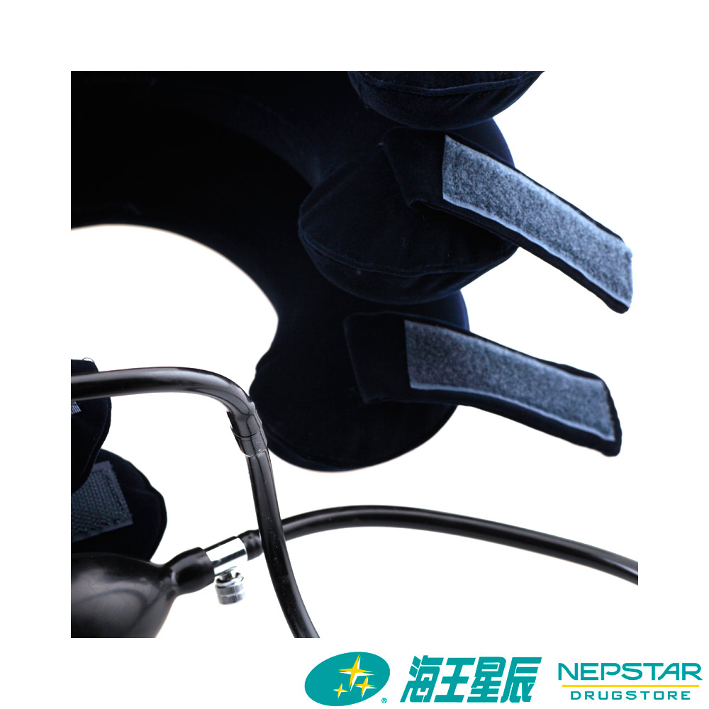 鱼跃b型 三层全绒颈椎牵引器 家用医用颈椎充气牵引器