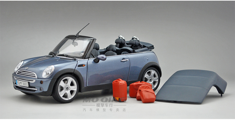 宝马迷你cooper车模型 1:18 进口原厂 mini敞篷跑车 合金汽车模型