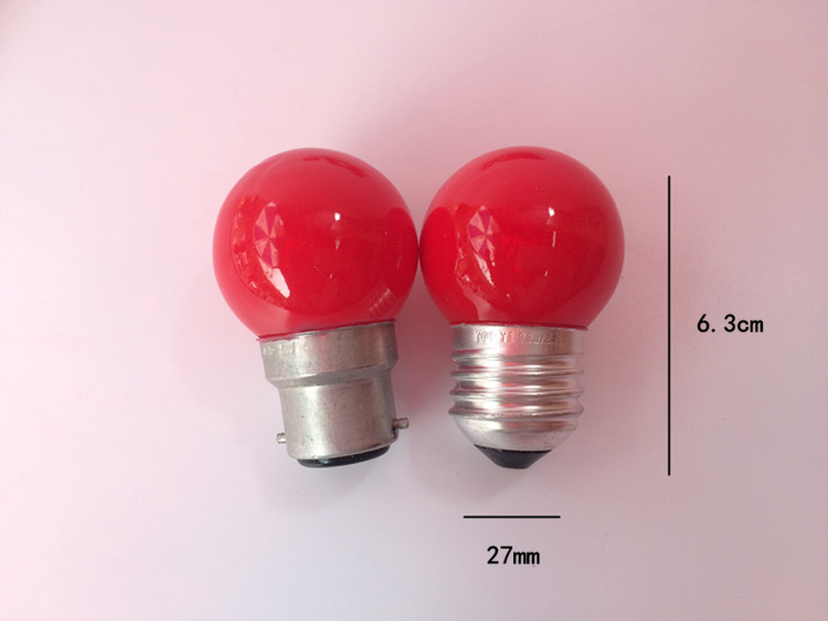 小灯泡小红泡 卡口螺口红色灯泡 蜡烛灯泡财神灯泡佛灯神位神台灯