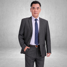 休闲外套 父亲西装 男士 长辈礼服婚礼大码 西服套装 春秋中老年爸爸装