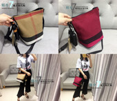 意大利正品BURBERRY 博柏利新款小号水桶包斜背包39976631现货