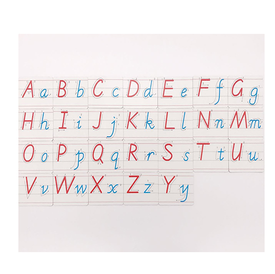 新版 带笔顺26个英文字母大小写磁贴冰箱贴儿童英语卡片教具早教