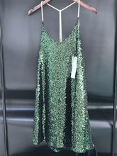 新品 blingbling亮片露背金色挂脖性感吊带夜店性感连衣裙 韩国代购