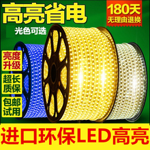 高亮贴片灯带 贴片灯带 包邮 卧室客厅吊顶220V防水 LED灯带