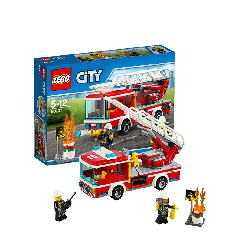 60107乐高城市系列云梯消防车lego city积木玩具益智