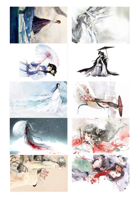 唯美古风公交饭卡果冻水晶磨砂卡贴190张定做卡通动漫包邮送笔