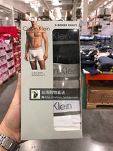 纯棉平角四角男士 内裤 台湾costco代购 Calvin 3条装 Klein 包邮