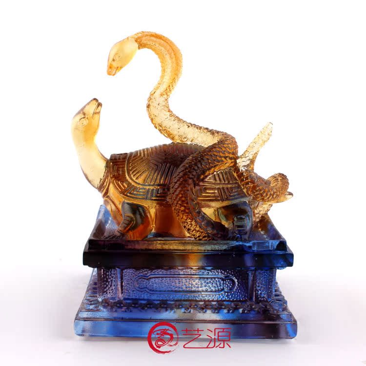 琉璃青龙白虎朱雀玄武四神兽高档居家供奉镇宅风水招财摆件保平安