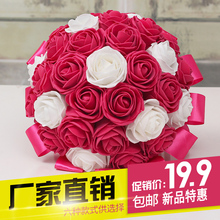 婚礼仿真捧花摄影道具影楼婚纱照仿真手捧花 婚庆新娘结婚手捧花