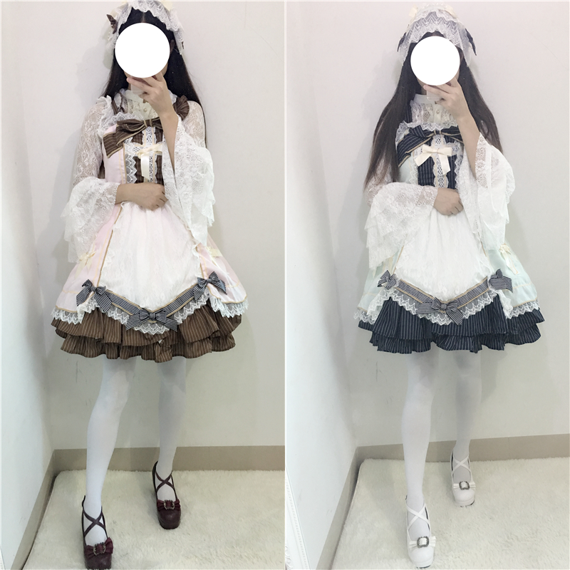 夏季日系软妹少女十字架复古lolita连衣裙jsk洛丽塔洋装日常cos服