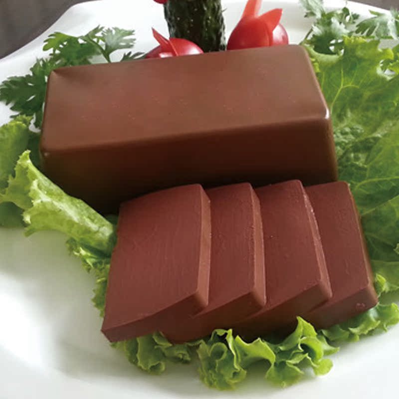 重庆火锅食材 火锅配菜 新鲜鸭血 毛血旺火锅麻辣烫食材 鸭血300g