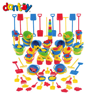 丹麦dantoy原装进口幼儿园儿童玩水玩沙工具玩具沙水套装100件