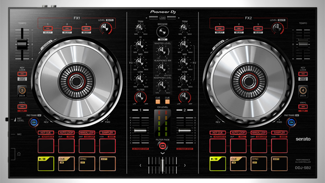 先锋/pioneer ddj-sb2 dj控制器打击垫打碟机一体混音