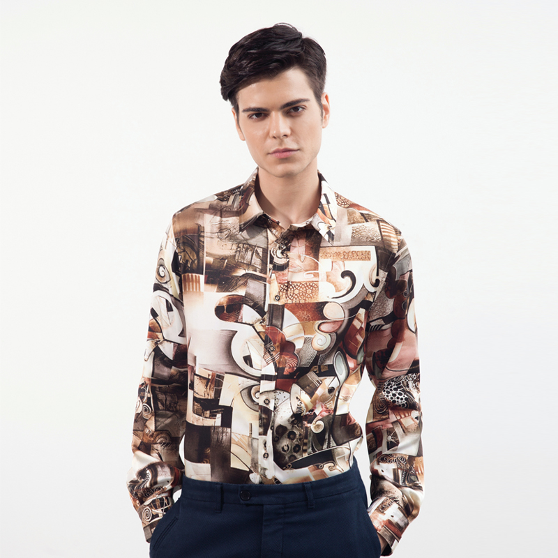 正品[长袖男士真丝衬衫]男士真丝长袖衬衣评测