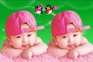 包邮可爱宝宝海报孕妇必备漂亮宝宝画 胎教海