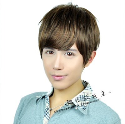 韩版男生假发男士假发学生假发男短发商务帅气