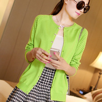 红惑镂空<em>薄开衫女</em>夏空调衫防晒衣2015披肩外