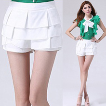 2015春夏显瘦雪纺<em>短裤裙</em>女装<em>热裤</em> 韩版<em>高腰</em>百