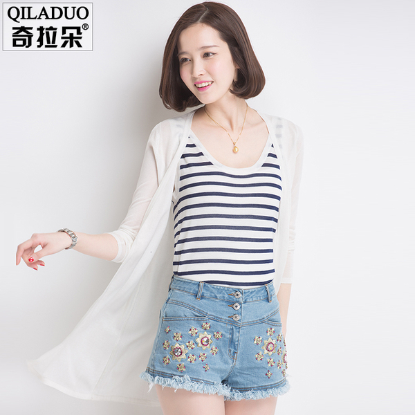 正品披肩 2015春夏季新款 外搭<em>开衫</em> <em>纯色</em>长袖 