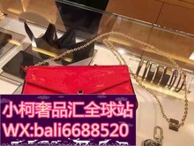 代购 LV路易威登 漆皮印花链条包斜挎单肩包信封包女包M61267