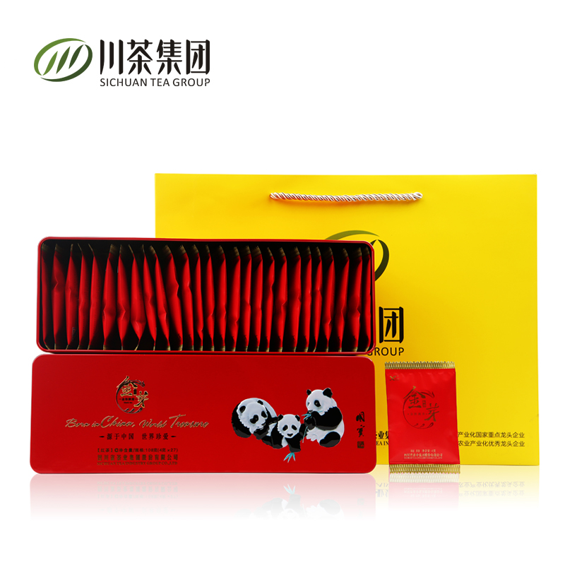 叙府 茶叶礼盒装108g 川红工夫红茶 茶叶金骏眉正山小种 礼盒装
