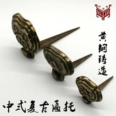 修如意款 匾托 精华阁铜雕怀旧中式老式纯铜匾托挂钩纯铜匾托仿古装
