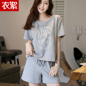 休闲短袖短裤两件套